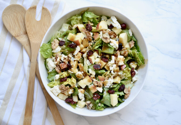 apple, walnut, and blue cheese salad1