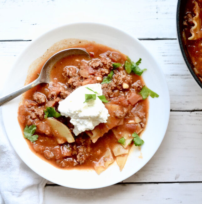 lasagna soup