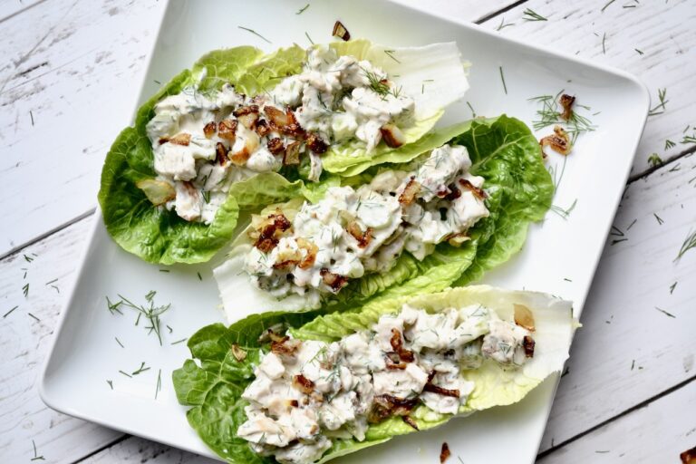 caramelized onion and dill chicken salad