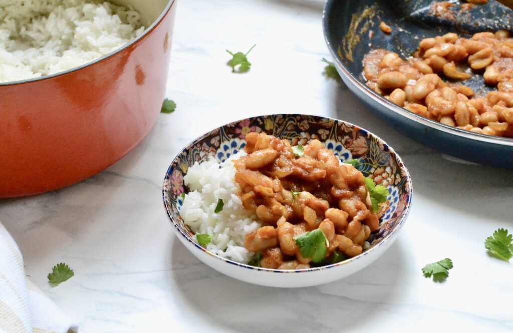 turkish style rice and beans