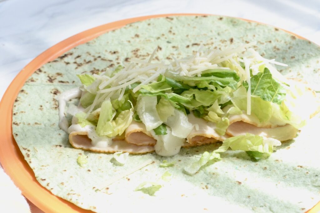 easy chicken caesar wrap1