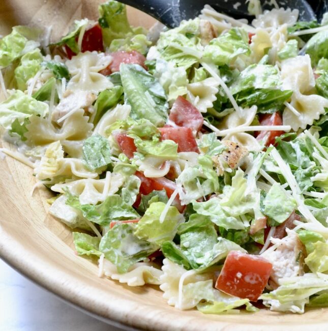 chicken caesar pasta salad