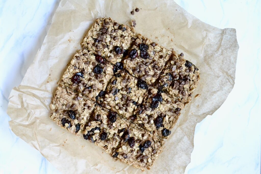 Cranberry Chocolate Baked granola Bars