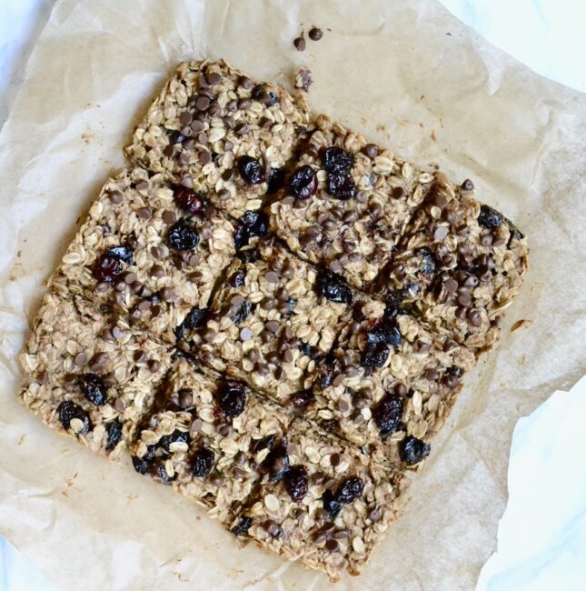 Cranberry Chocolate Baked granola Bars
