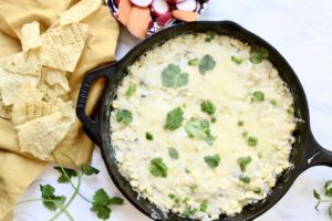 creamy green chili corn dip