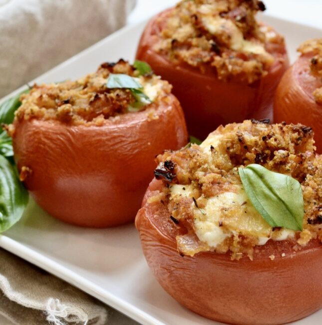 Caprese Stuffed Tomatoes