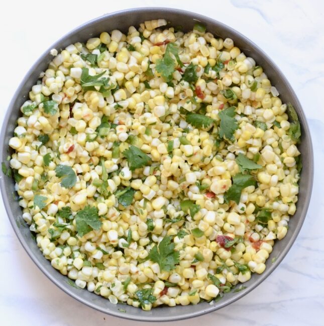 fresh tex-mex corn salad