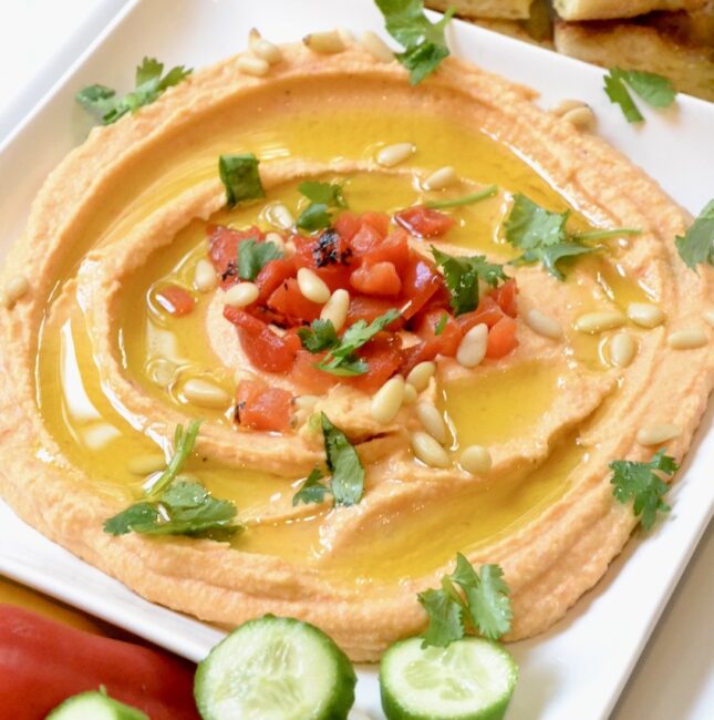 roasted red pepper hummus