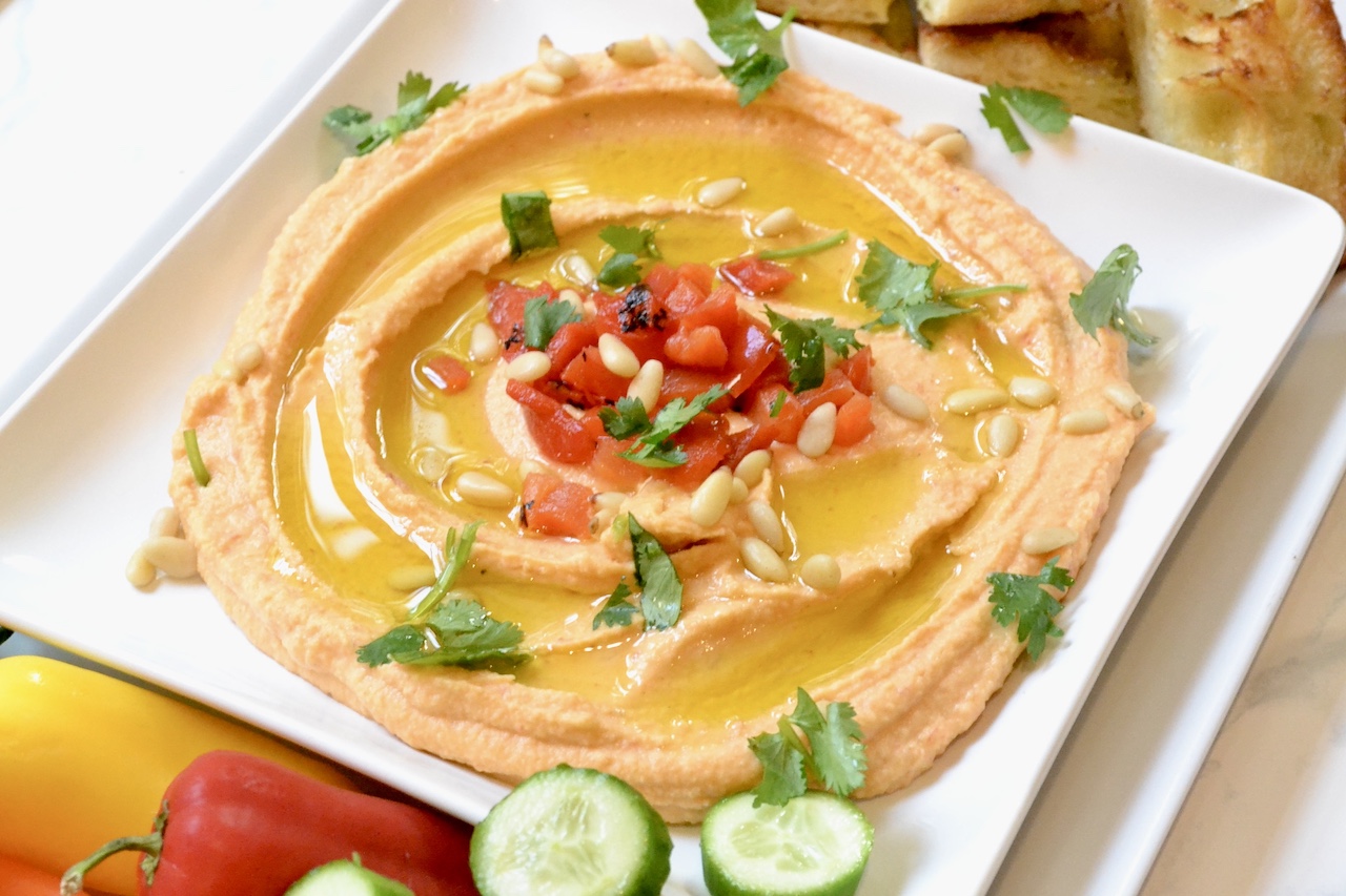 roasted red pepper hummus