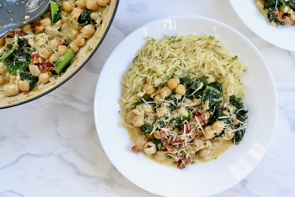 Creamy Sundried Tomato, Kale & Chickpeas