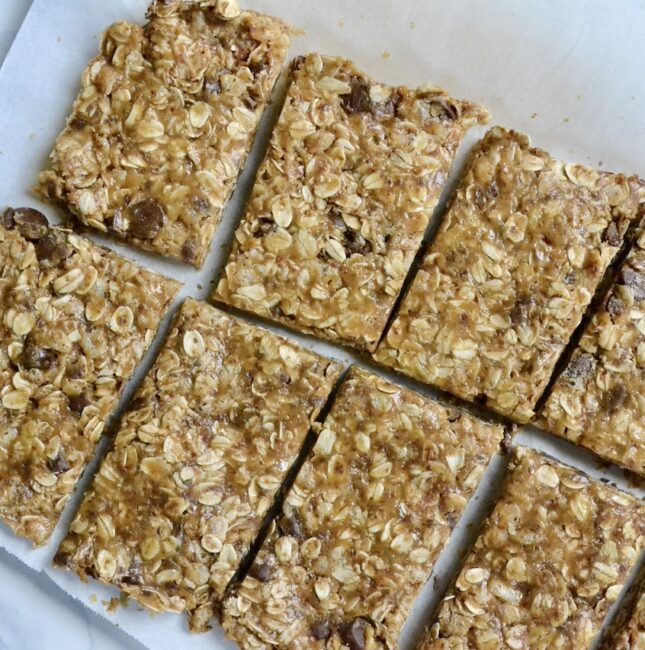 Chocolate, Peanut Butter & Oat Energy Bars