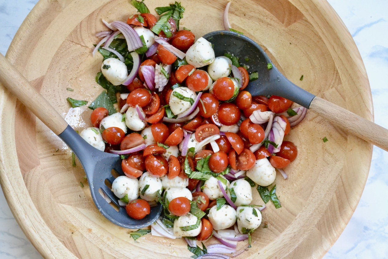 Caprese with a kick salad
