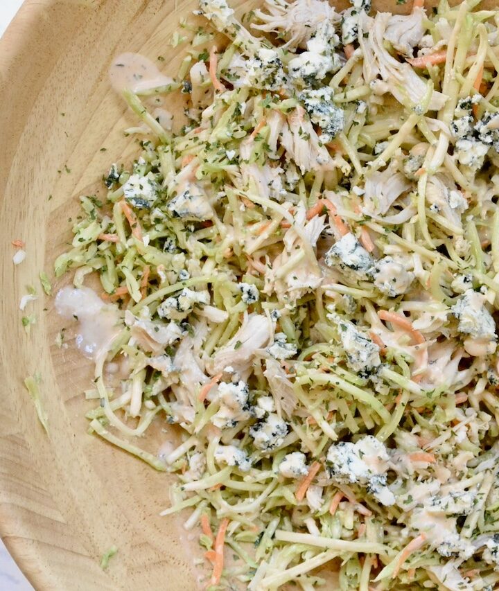 Buffalo Chicken Broccoli Slaw Salad